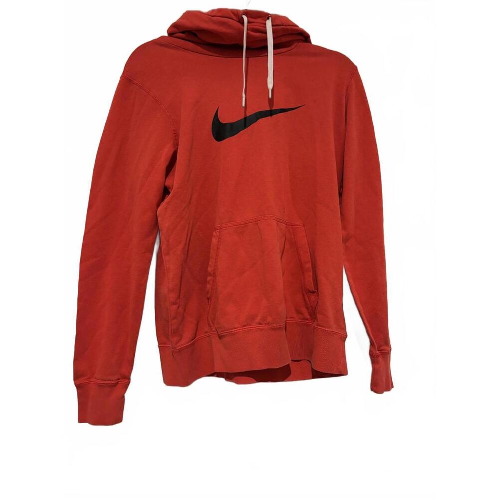 Nike sweatshirt hoodie‎ red with large logo sz L #1577